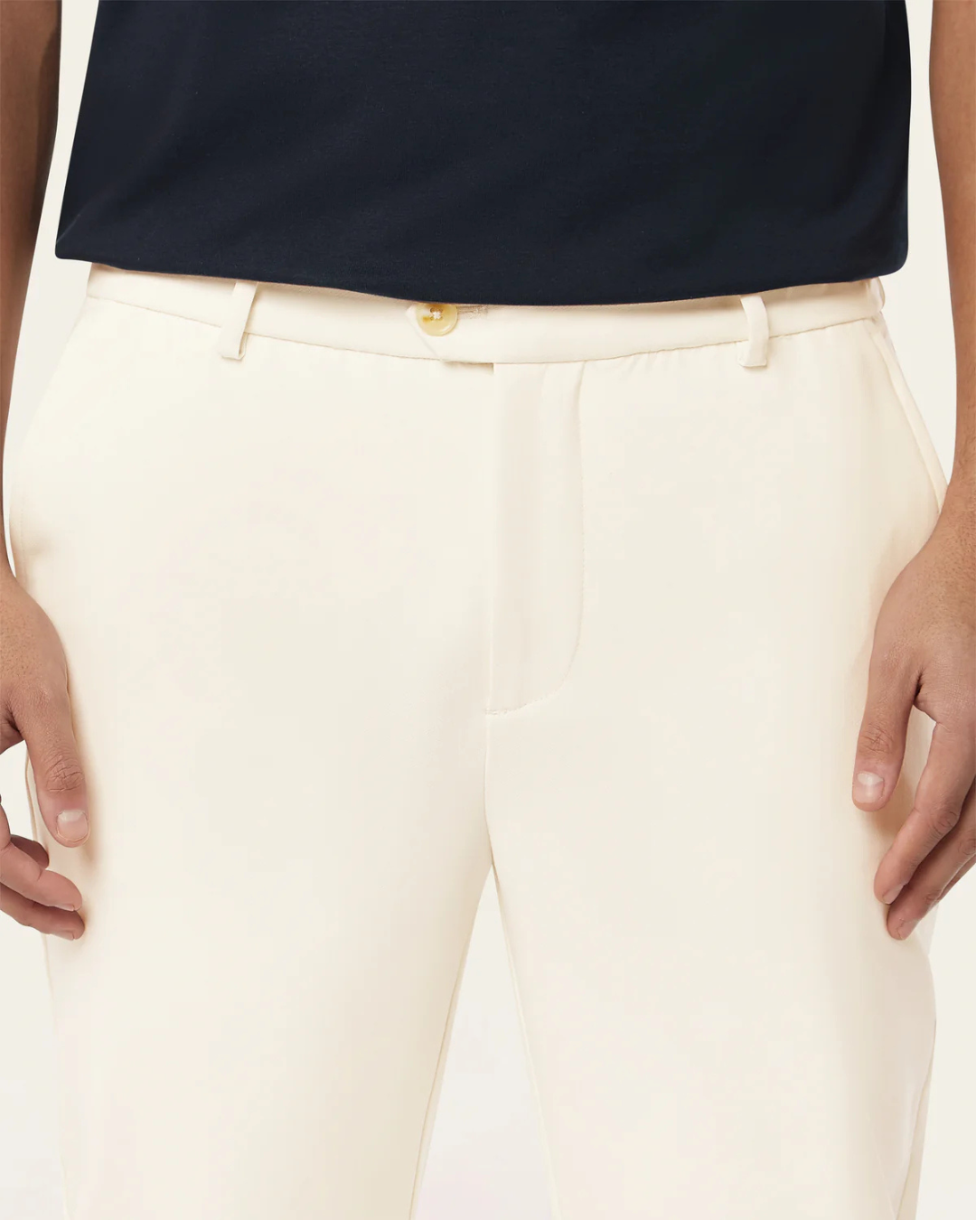 Pantaloni Clasici Pentru Bărbați cu Fermoare de Buzunar Invizibile și țesătură Impermeabilă
