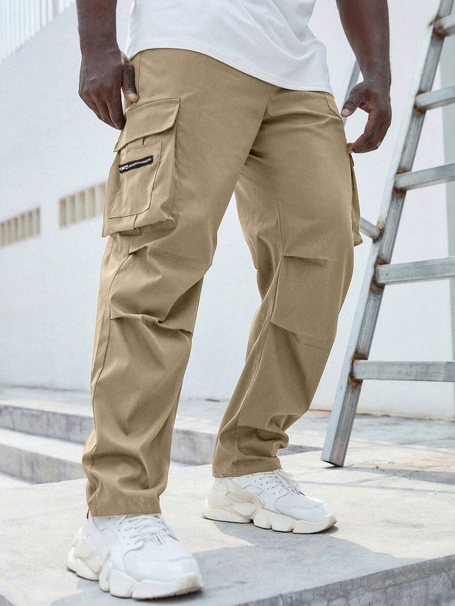Pantaloni Cargo Casual pentru Bărbați cu Buzunare Frontale
