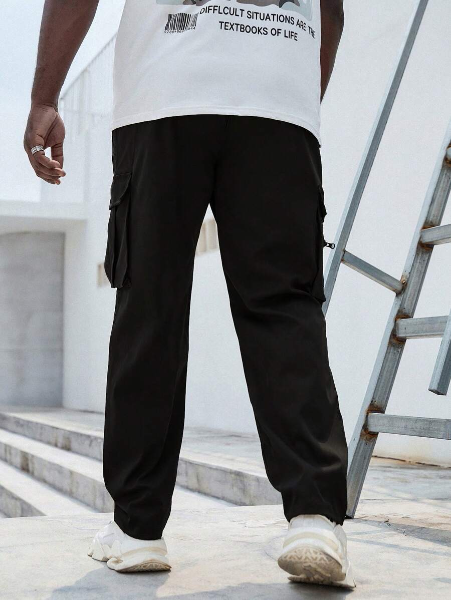 Pantaloni Cargo Casual pentru Bărbați cu Buzunare Frontale