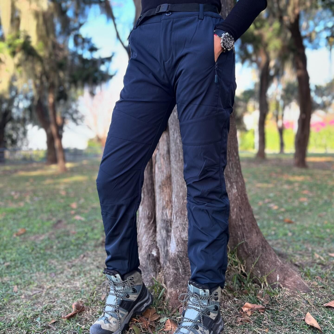 Pantaloni termici impermeabili din material flexibil