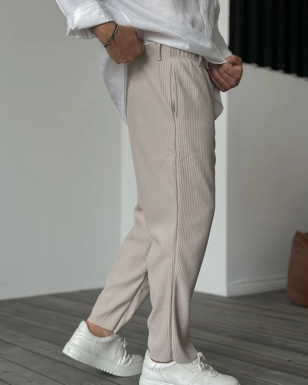 Pantaloni de Lux Pentru Bărbați din țesătură Moale