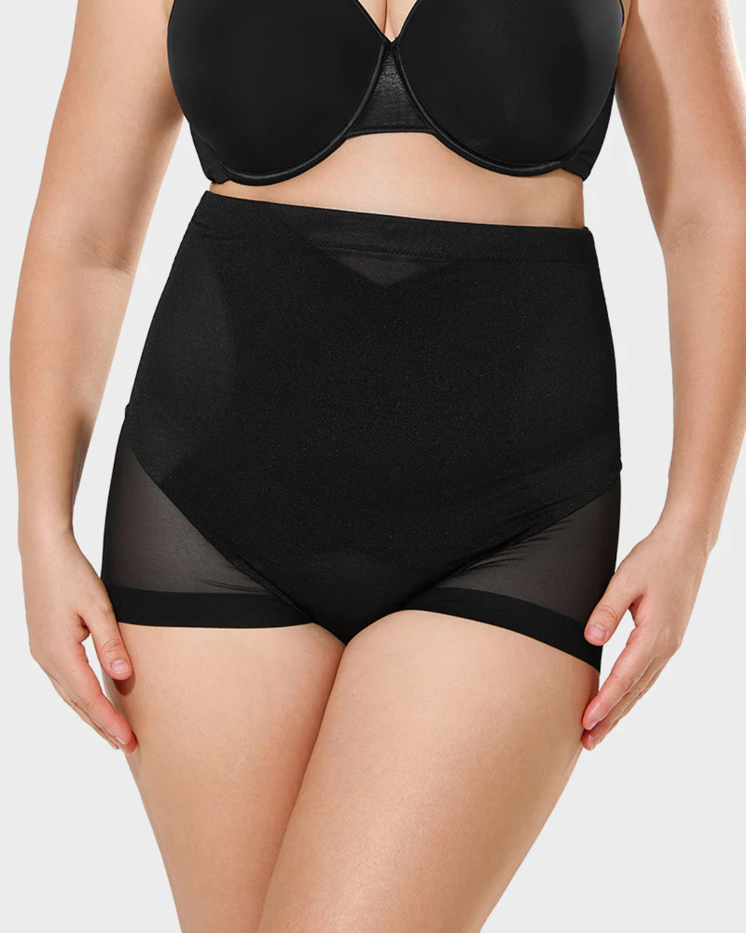 Chiloți Modelatori cu Talie Înaltă din Plasă cu Control Abdominal și Ridicare a Feselor (OFERTĂ 2X1)