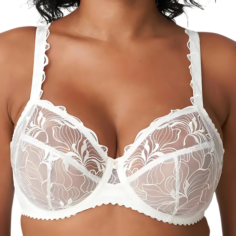Sutien din dantelă cu arce Springdale Natural (Ofertă 2X1 gratis)