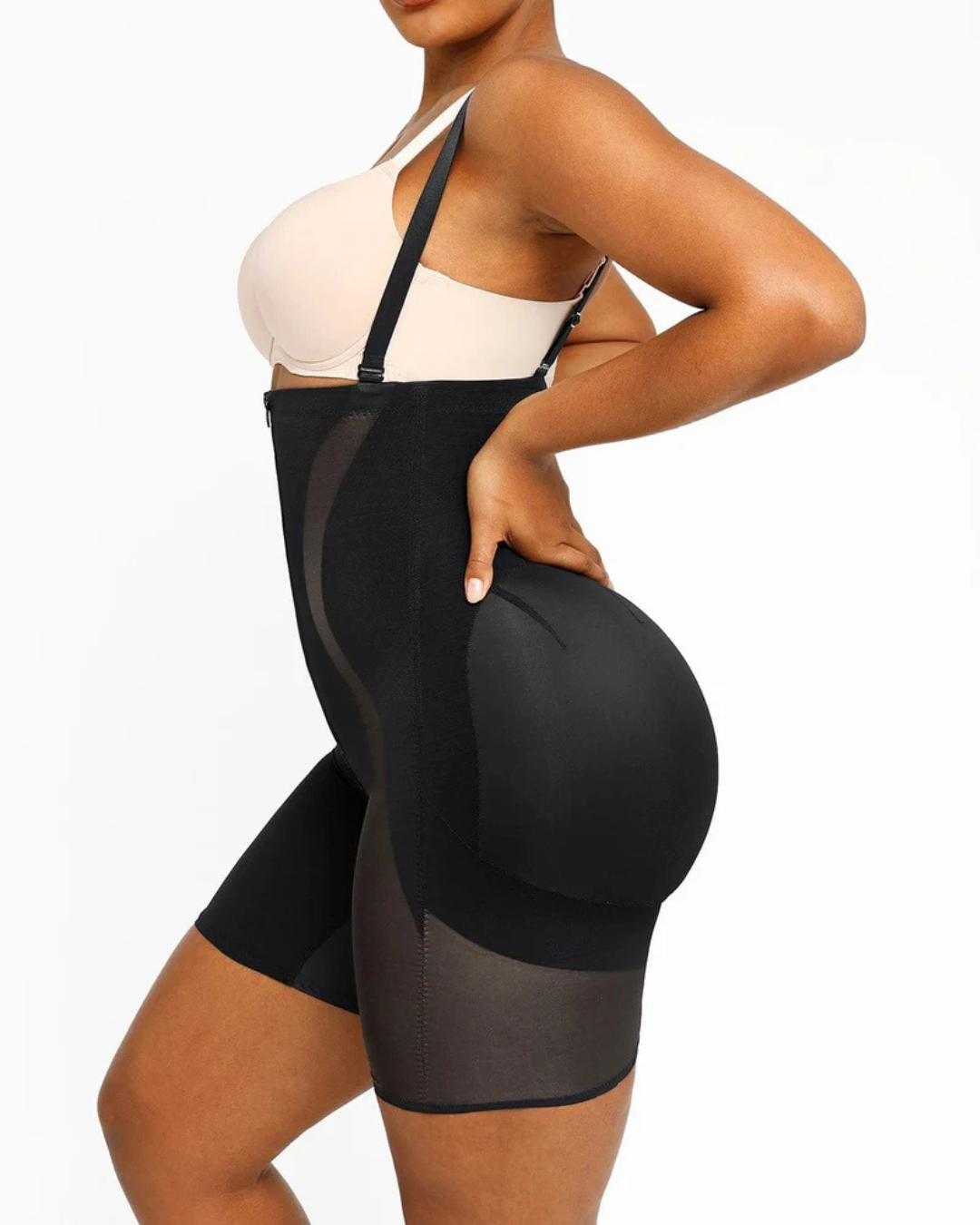 Body Shaper cu Fermoar Frontal și Ranforsare a Feselor®