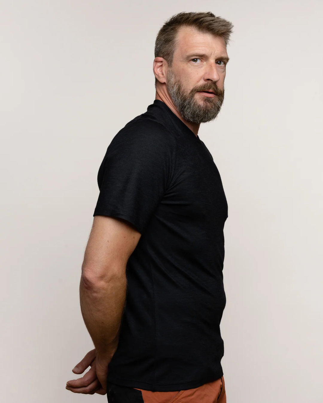 Tricou din lână merino pentru bărbați Moale, respirabil și cu croială slim fit