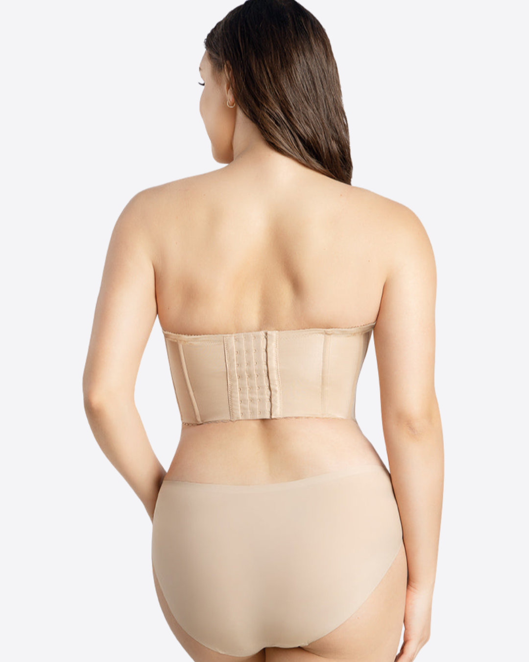 Sutien Larg Fără Bretele cu Design din Dantelă