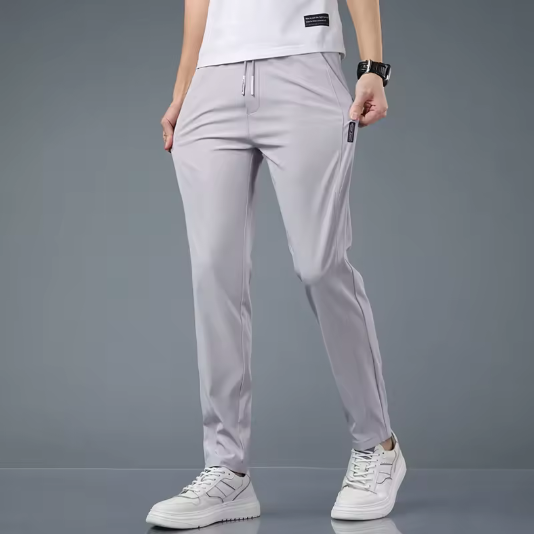 Pantaloni Unisex cu Talie Reglabilă și Talie Elastică