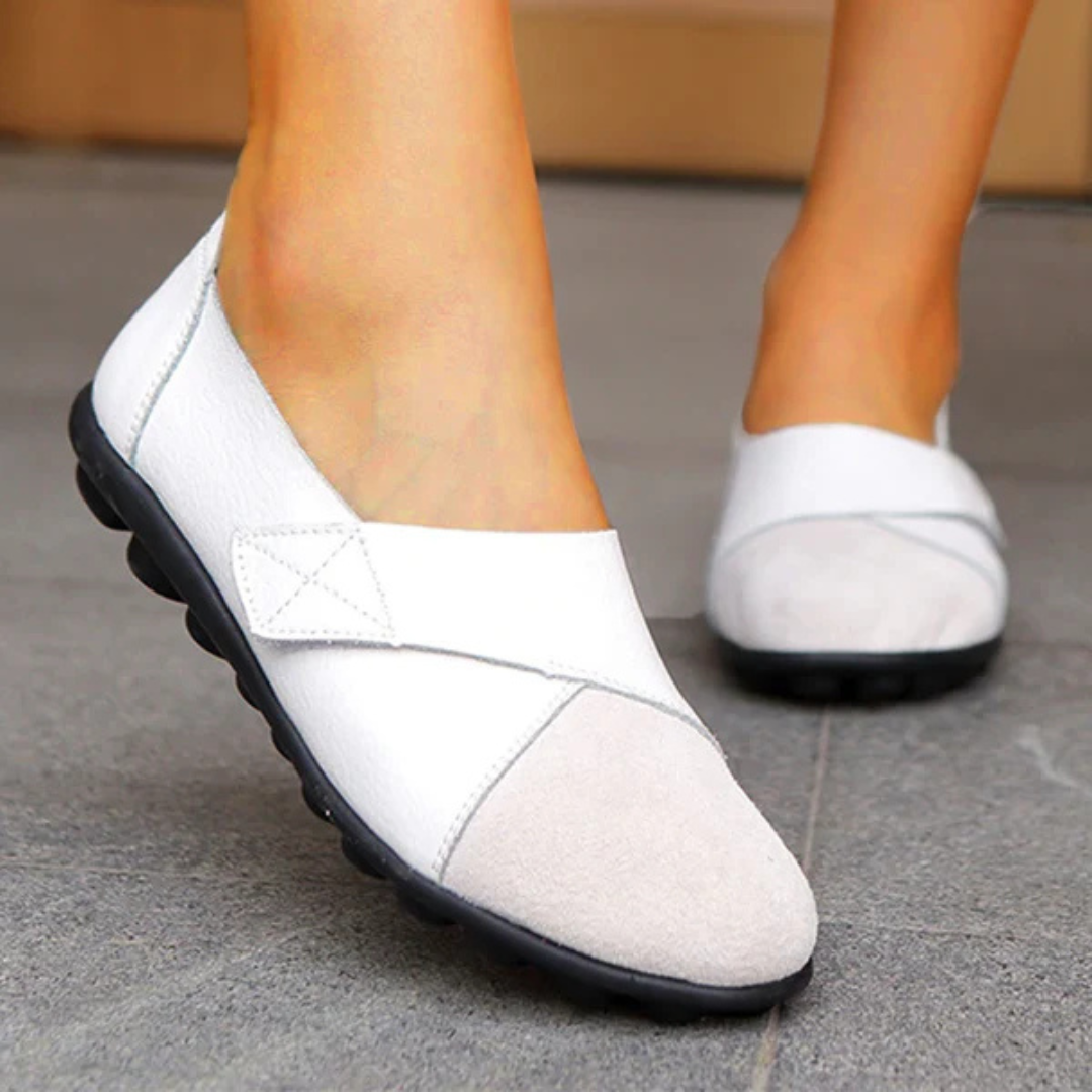 Mocasini din piele confortabili pentru femei