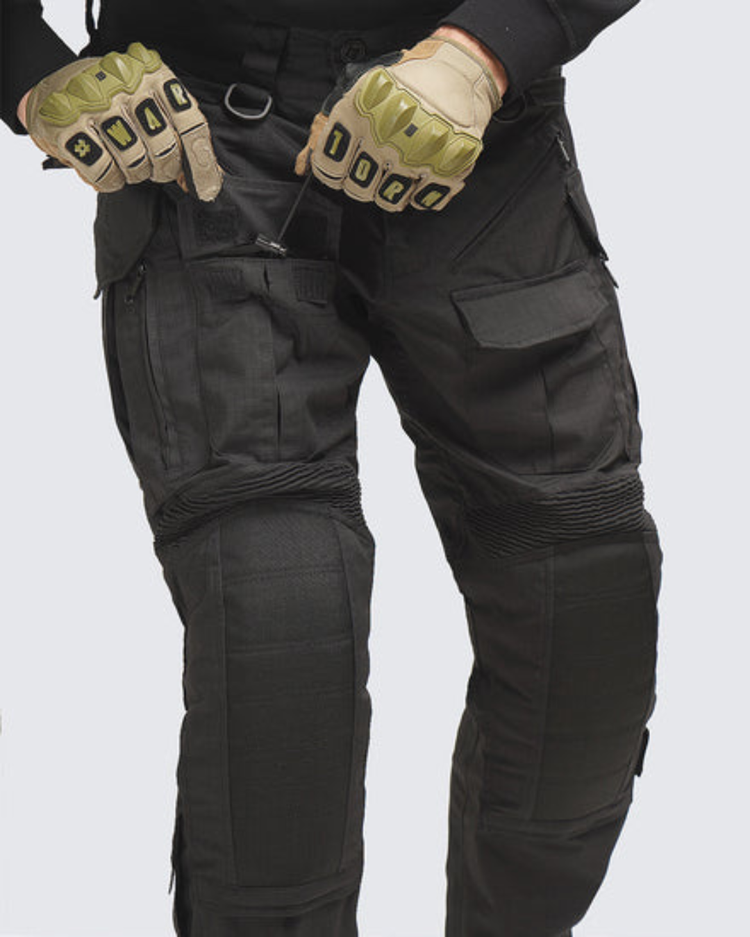 Pantaloni Tactici cu Genunchiere Reforțate și Ajustare Flexibilă