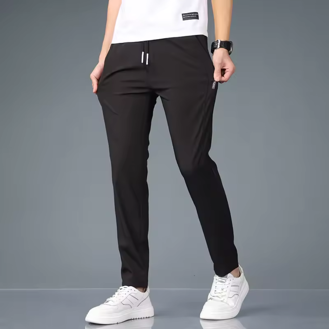 Pantaloni Unisex cu Talie Reglabilă și Talie Elastică