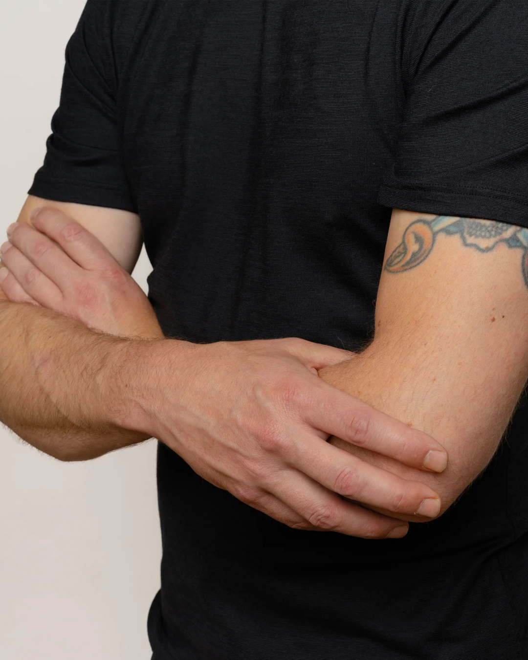 Tricou din lână merino pentru bărbați Moale, respirabil și cu croială slim fit