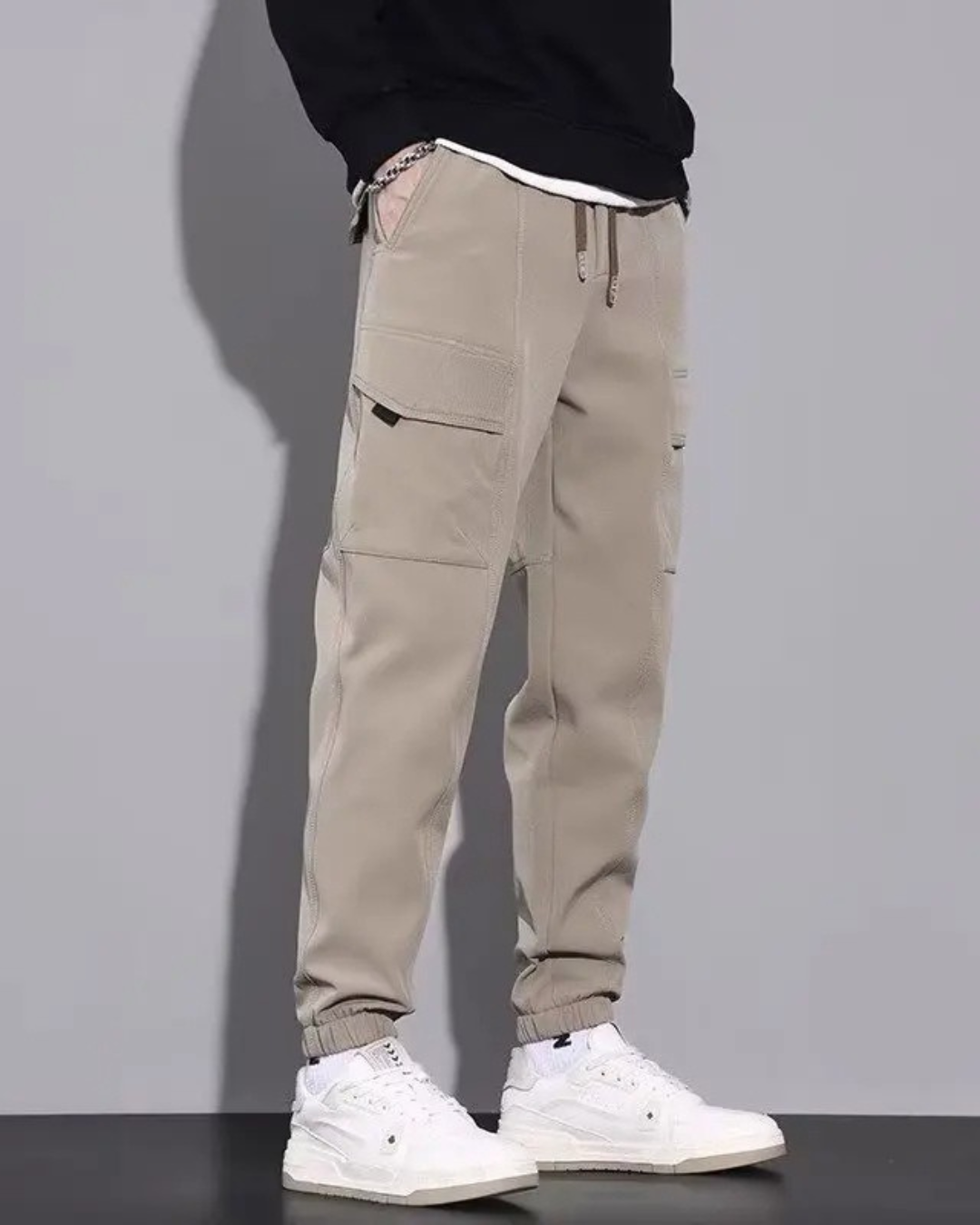 Pantaloni Casual Unisex cu Mai Multe Buzunare
