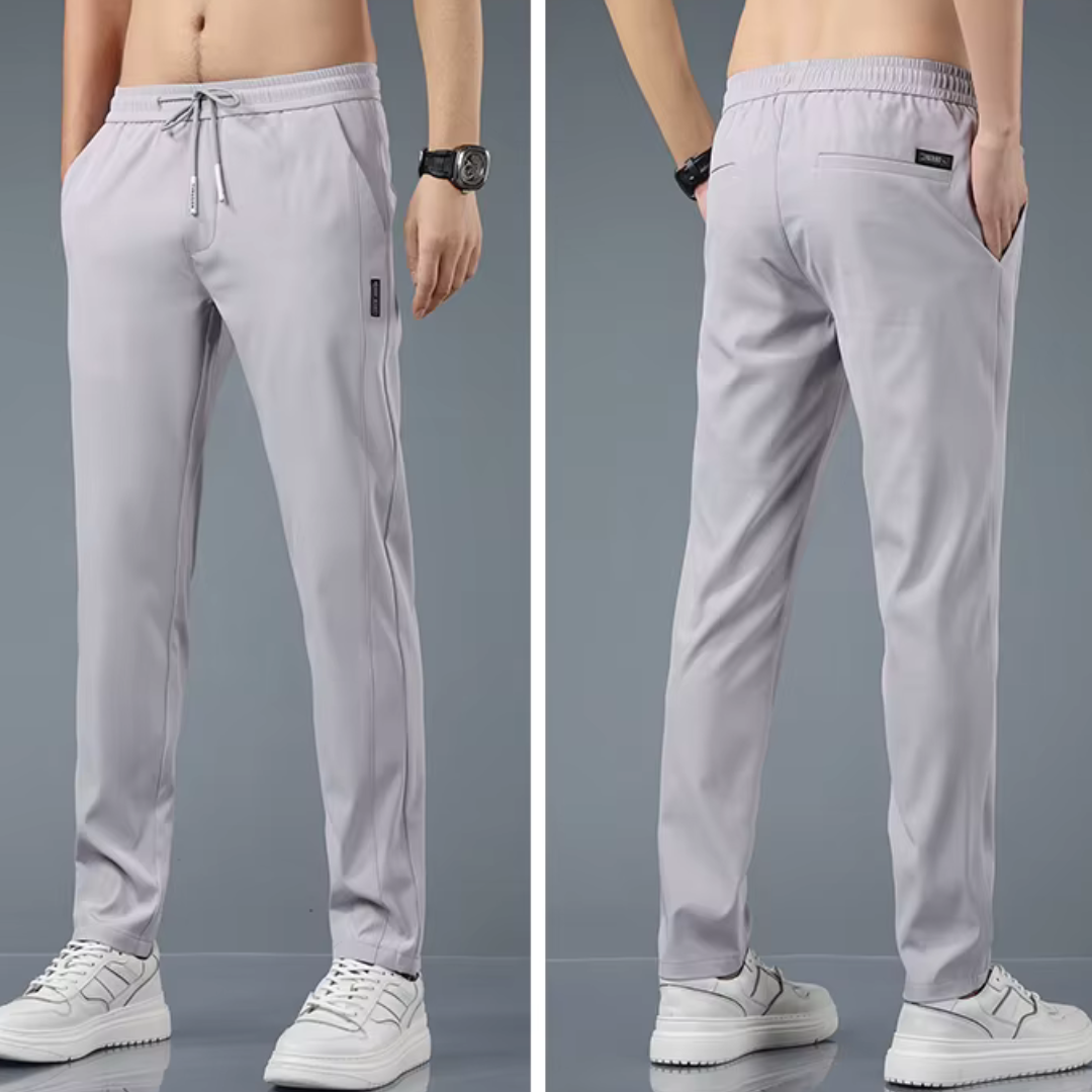 Pantaloni Unisex cu Talie Reglabilă și Talie Elastică