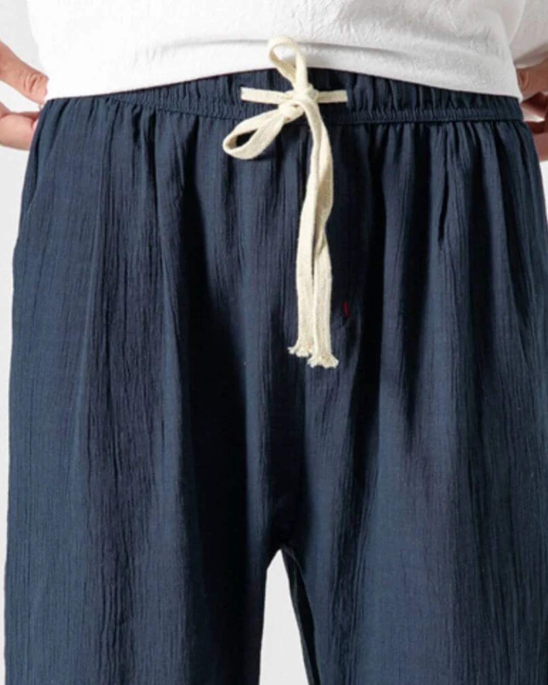 Pantaloni Din in cu Talie Elastică Stil Confortabil și Versatil