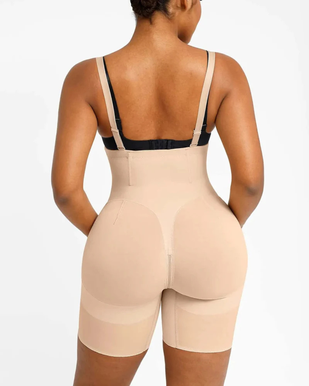 Body Shaper cu Fermoar Frontal și Ranforsare a Feselor®