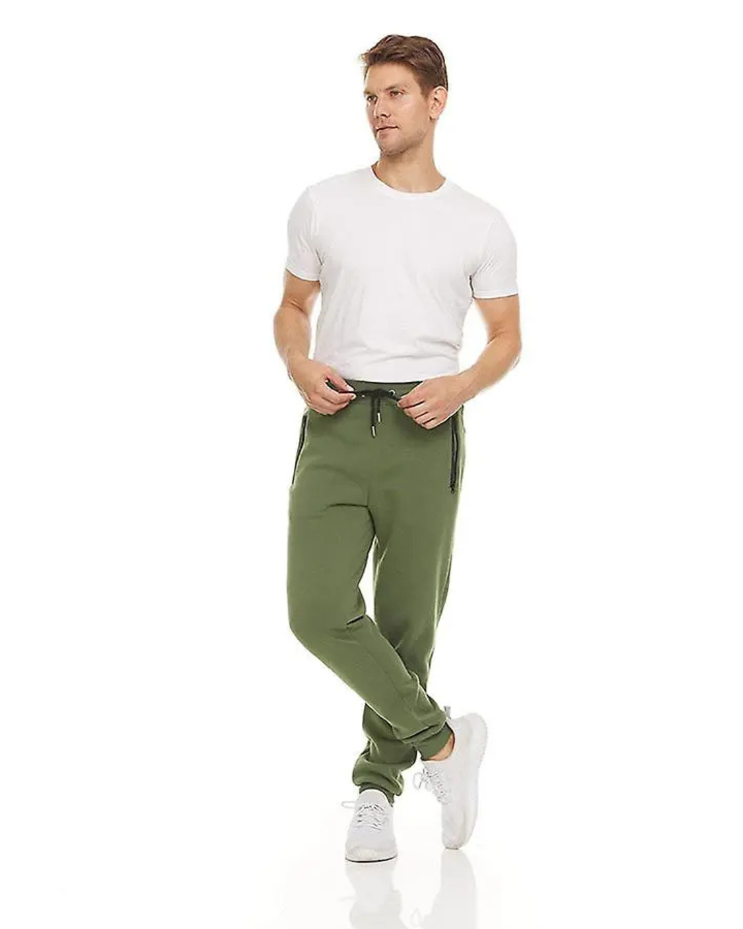 Pantaloni sport din lână pentru bărbați