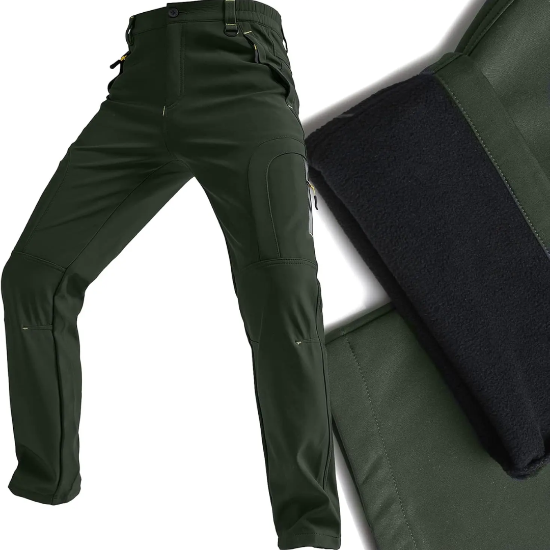 Pantaloni de iarnă izolați pentru bărbați cu căptușeală polară