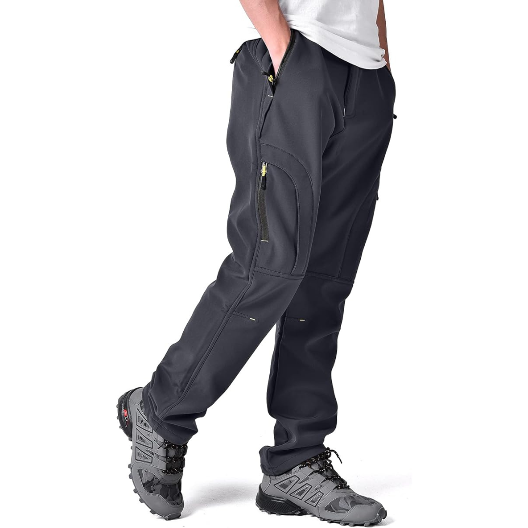 Pantaloni de iarnă izolați pentru bărbați cu căptușeală polară