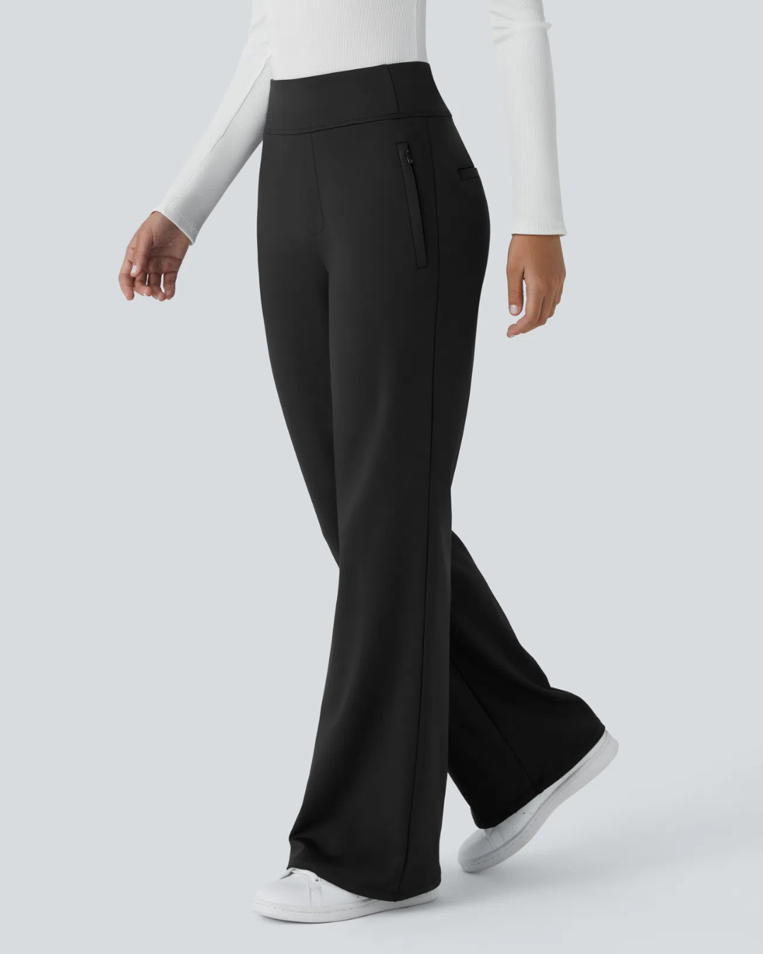 Pantaloni de Lucru Pentru Femei cu Talie înaltă și Buzunare Laterale cu Fermoar®