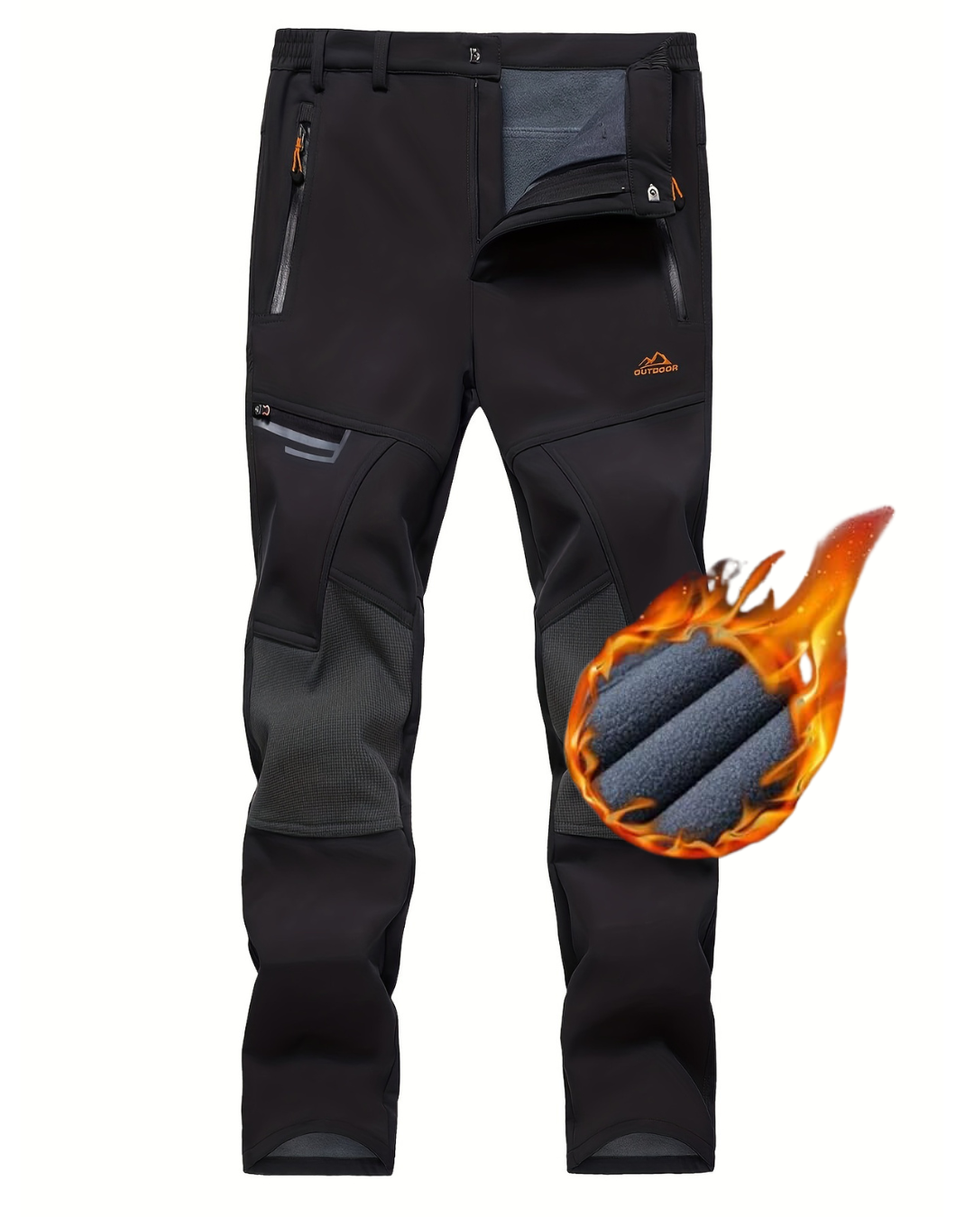 Pantaloni Impermeabile cu Căptușeală din Fleece Unisex