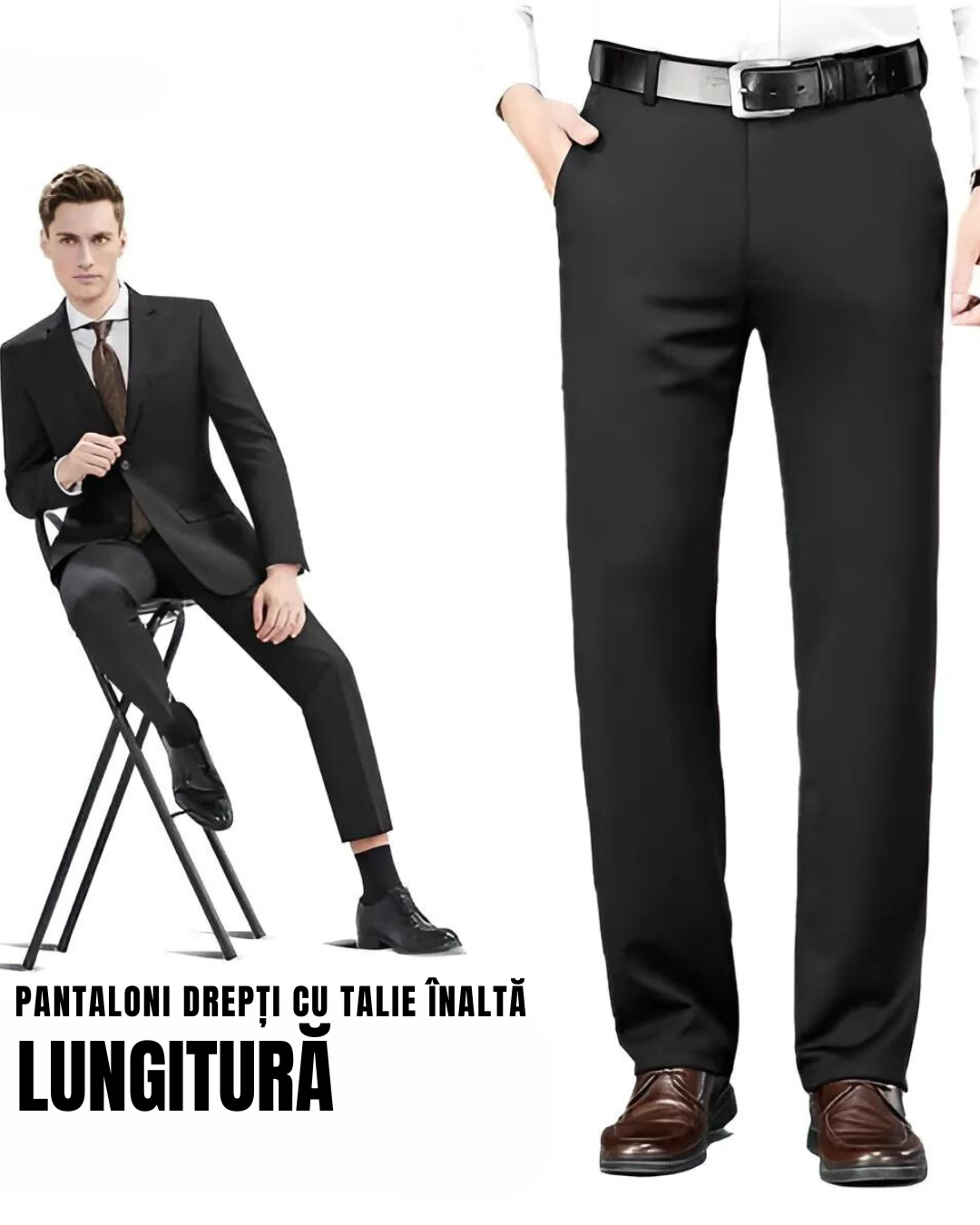Pantaloni Classic High Stretch pentru bărbați