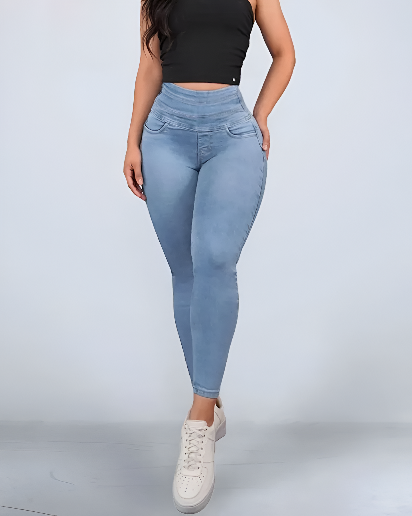 Pantaloni Adjustați cu Talie înaltă®