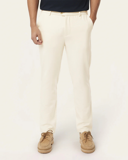 Pants Classic Pentru Bărbați cu Fermoare de Buzunar Invizibile și țesătură Impermeabilă 