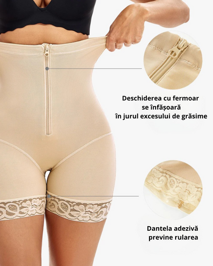 Pantaloni Scurți de Modelare cu Talie Inaltă, cu Efect Push-up și Control (OFERTĂ 2X1)