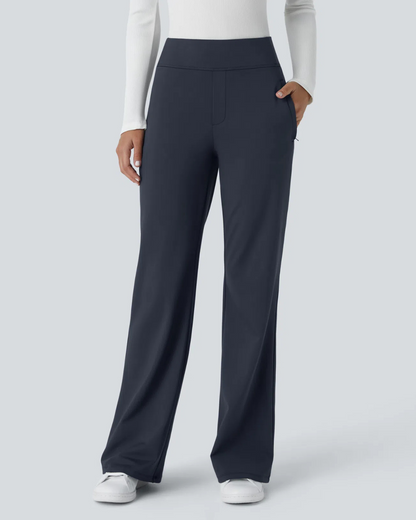Pantaloni de Lucru Pentru Femei cu Talie înaltă și Buzunare Laterale cu Fermoar®