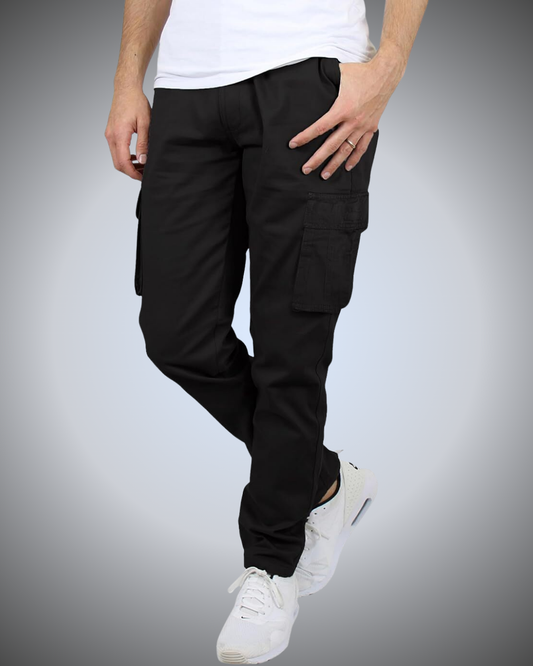 Pantaloni cargo elastici da uomo