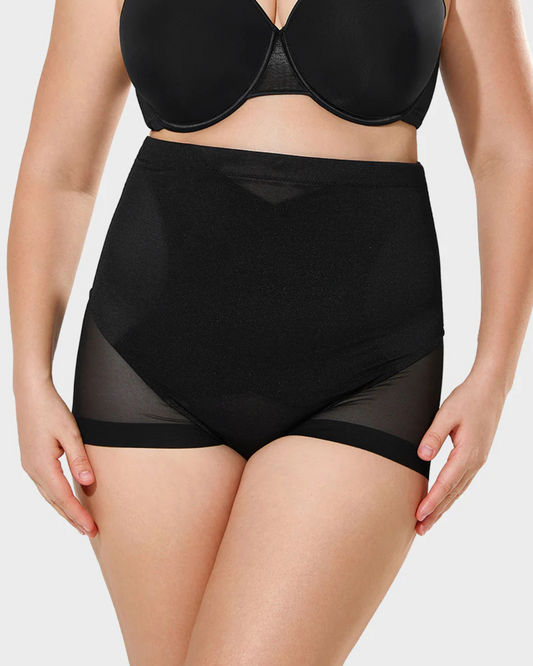 Chiloți Modelatori cu Talie Înaltă din Plasă cu Control Abdominal și Ridicare a Feselor (OFERTĂ 2X1)