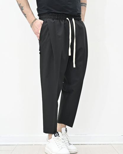 Pantaloni Jogger Largi cu Talie Reglabilă