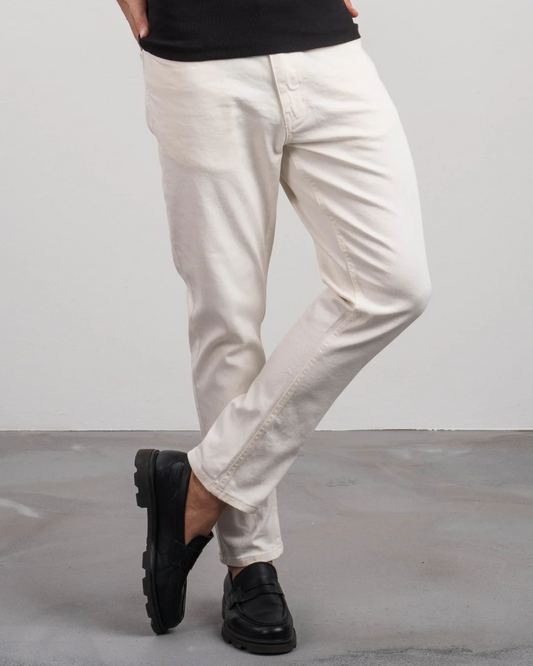 Pantaloni cu Croială Dreaptă, cu țesătură Elastică Pentru o Potrivire Confortabilă și Elegantă
