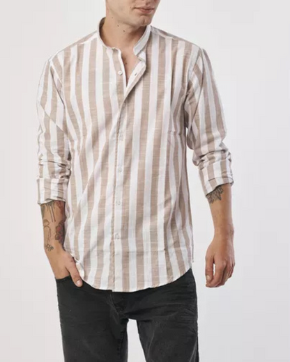 Cămașă Casual cu Dungi Pentru un Stil Bărbătesc Unic și Sofisticat