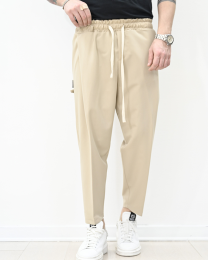 Pantaloni Jogger Largi cu Talie Reglabilă