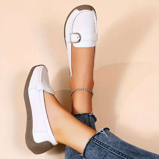 Pantofi casual ergonomici din piele pentru femei