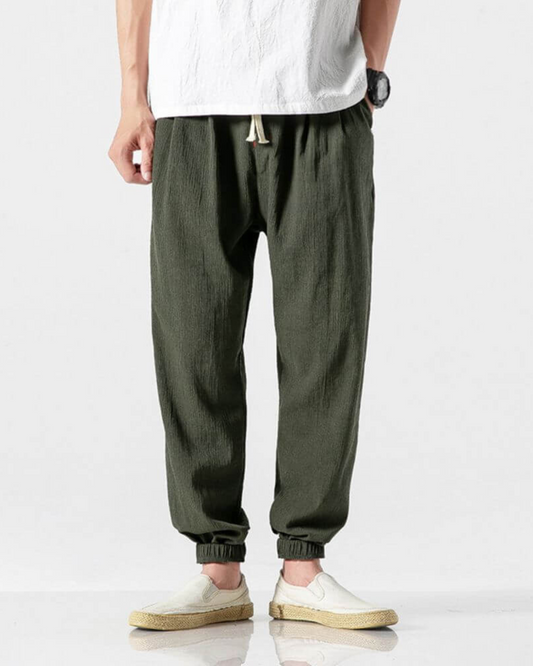 Pantaloni Din in cu Talie Elastică Stil Confortabil și Versatil