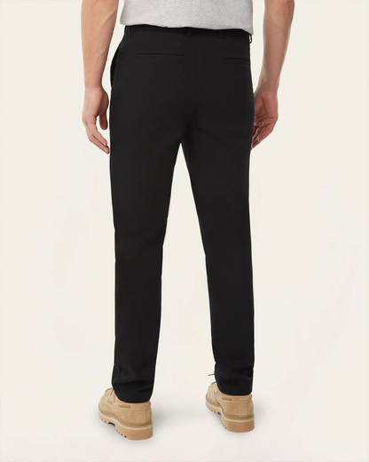 Pants Classic Pentru Bărbați cu Fermoare de Buzunar Invizibile și țesătură Impermeabilă 