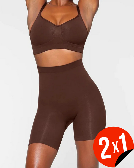 Pantaloni Scurți Fără Cusături cu Talia Înaltă care Ridică Șoldurile (OFERTĂ 2x1)®